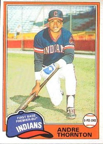 #128 Andre Thornton - Cleveland Indians - 1981 O-Pee-Chee Baseball