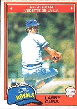 #130 Larry Gura - Kansas City Royals - 1981 O-Pee-Chee Baseball