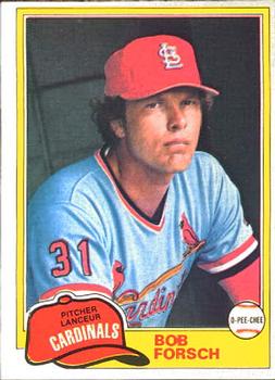 #140 Bob Forsch - St. Louis Cardinals - 1981 O-Pee-Chee Baseball