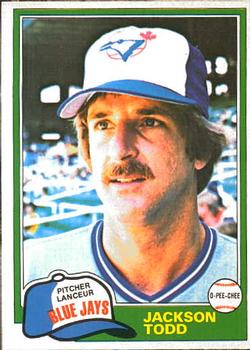 #142 Jackson Todd - Toronto Blue Jays - 1981 O-Pee-Chee Baseball