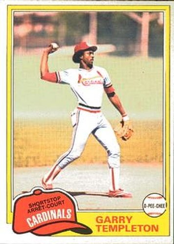 #144 Garry Templeton - St. Louis Cardinals - 1981 O-Pee-Chee Baseball