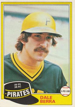 #147 Dale Berra - Pittsburgh Pirates - 1981 O-Pee-Chee Baseball