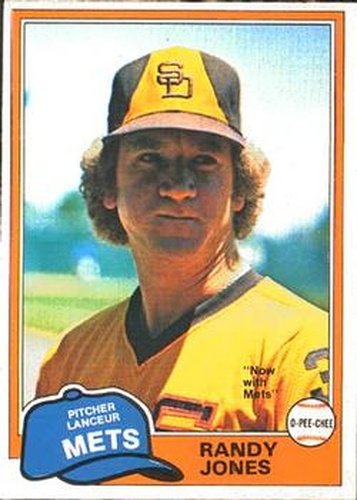#148 Randy Jones - New York Mets - 1981 O-Pee-Chee Baseball