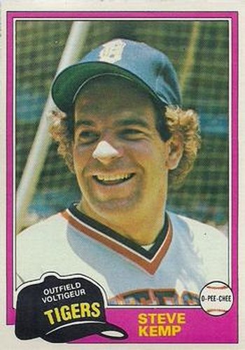 #152 Steve Kemp - Detroit Tigers - 1981 O-Pee-Chee Baseball