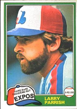 #15 Larry Parrish - Montreal Expos - 1981 O-Pee-Chee Baseball
