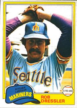 #163 Rob Dressler - Seattle Mariners - 1981 O-Pee-Chee Baseball