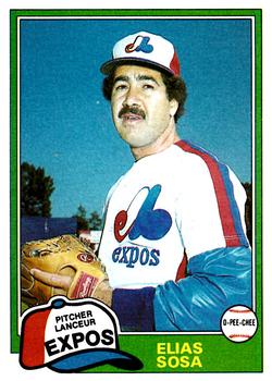 #181 Elias Sosa - Montreal Expos - 1981 O-Pee-Chee Baseball