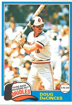 #188 Doug DeCinces - Baltimore Orioles - 1981 O-Pee-Chee Baseball