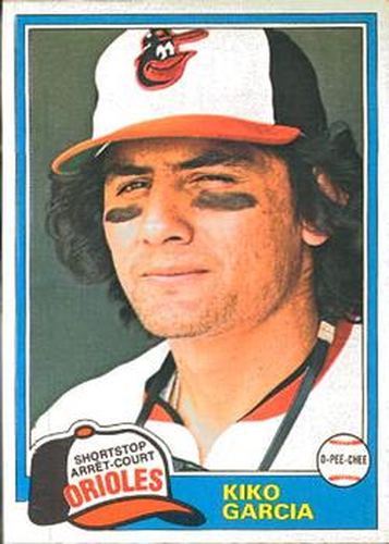#192 Kiko Garcia - Baltimore Orioles - 1981 O-Pee-Chee Baseball