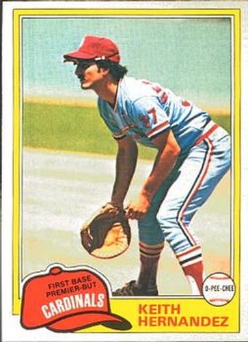 #195 Keith Hernandez - St. Louis Cardinals - 1981 O-Pee-Chee Baseball