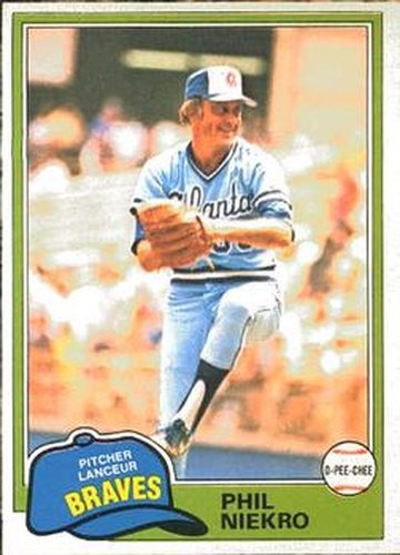 #201 Phil Niekro - Atlanta Braves - 1981 O-Pee-Chee Baseball