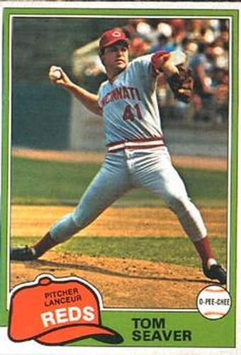 #220 Tom Seaver - Cincinnati Reds - 1981 O-Pee-Chee Baseball