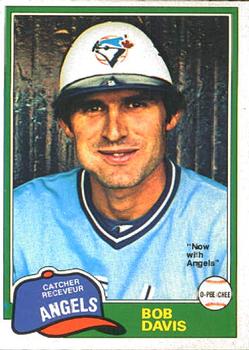 #221 Bob Davis - California Angels - 1981 O-Pee-Chee Baseball
