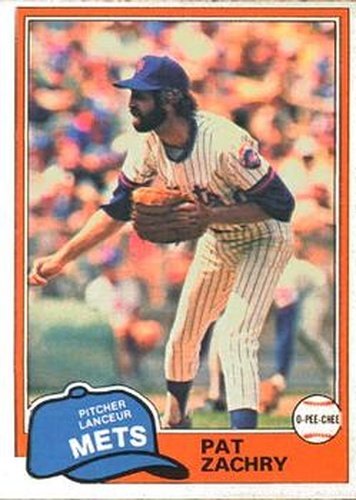 #224 Pat Zachry - New York Mets - 1981 O-Pee-Chee Baseball