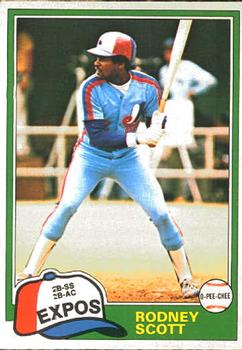 #227 Rodney Scott - Montreal Expos - 1981 O-Pee-Chee Baseball