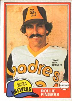 #229 Rollie Fingers - Milwaukee Brewers - 1981 O-Pee-Chee Baseball