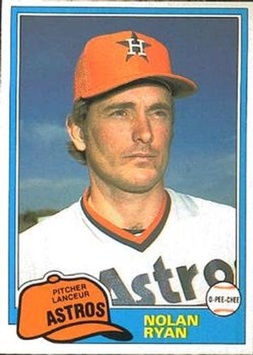 #240 Nolan Ryan - Houston Astros - 1981 O-Pee-Chee Baseball