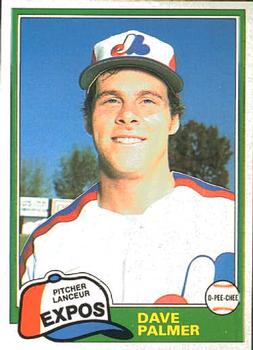 #243 David Palmer - Montreal Expos - 1981 O-Pee-Chee Baseball
