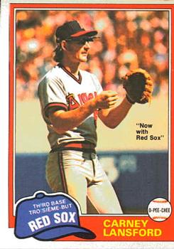 #245 Carney Lansford - Boston Red Sox - 1981 O-Pee-Chee Baseball