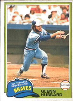 #247 Glenn Hubbard - Atlanta Braves - 1981 O-Pee-Chee Baseball