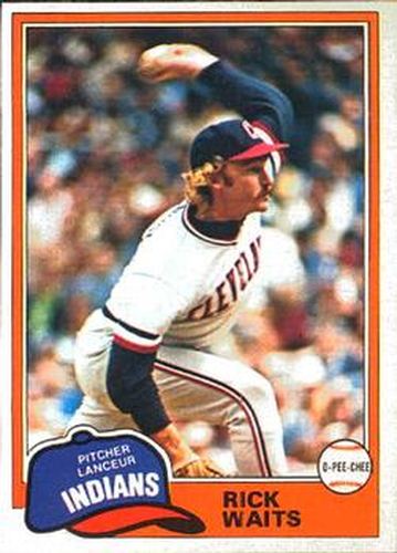 #258 Rick Waits - Cleveland Indians - 1981 O-Pee-Chee Baseball