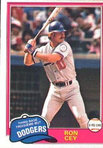 #260 Ron Cey - Los Angeles Dodgers - 1981 O-Pee-Chee Baseball