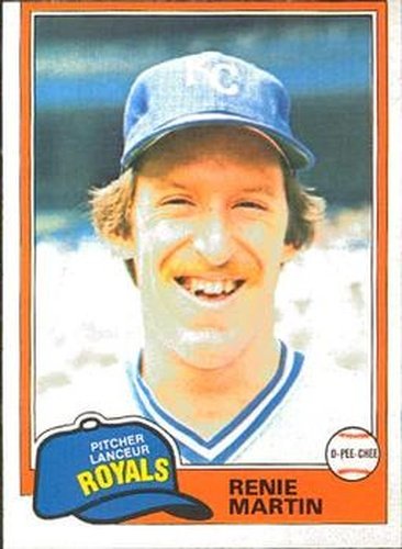 #266 Renie Martin - Kansas City Royals - 1981 O-Pee-Chee Baseball