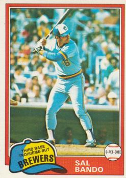 #276 Sal Bando - Milwaukee Brewers - 1981 O-Pee-Chee Baseball