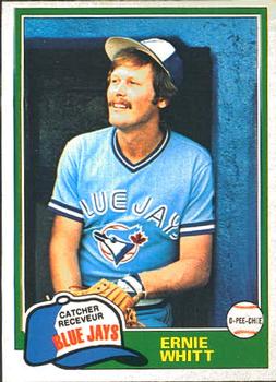 #282 Ernie Whitt - Toronto Blue Jays - 1981 O-Pee-Chee Baseball