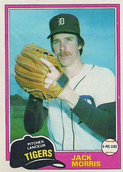 #284 Jack Morris - Detroit Tigers - 1981 O-Pee-Chee Baseball