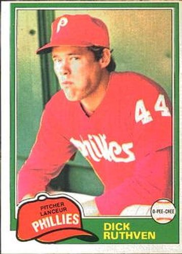 #285 Dick Ruthven - Philadelphia Phillies - 1981 O-Pee-Chee Baseball