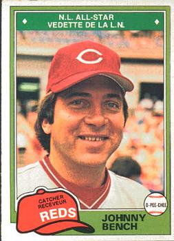 #286 Johnny Bench - Cincinnati Reds - 1981 O-Pee-Chee Baseball