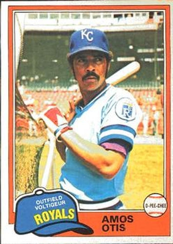 #288 Amos Otis - Kansas City Royals - 1981 O-Pee-Chee Baseball