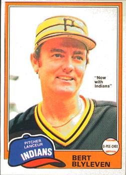 #294 Bert Blyleven - Cleveland Indians - 1981 O-Pee-Chee Baseball