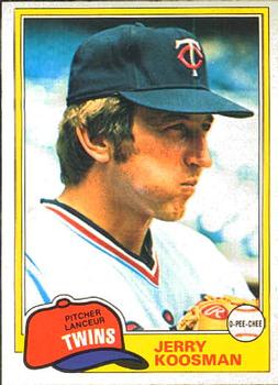 #298 Jerry Koosman - Minnesota Twins - 1981 O-Pee-Chee Baseball