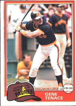 #29 Gene Tenace - San Diego Padres - 1981 O-Pee-Chee Baseball