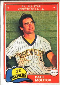 #300 Paul Molitor - Milwaukee Brewers - 1981 O-Pee-Chee Baseball