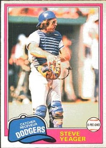 #318 Steve Yeager - Los Angeles Dodgers - 1981 O-Pee-Chee Baseball