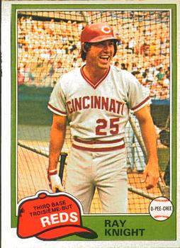 #325 Ray Knight - Cincinnati Reds - 1981 O-Pee-Chee Baseball