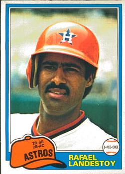 #326 Rafael Landestoy - Houston Astros - 1981 O-Pee-Chee Baseball