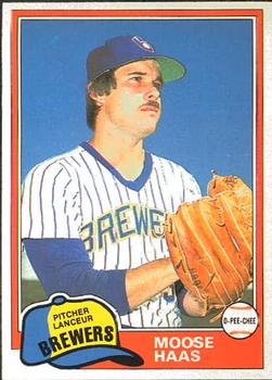 #327 Moose Haas - Milwaukee Brewers - 1981 O-Pee-Chee Baseball