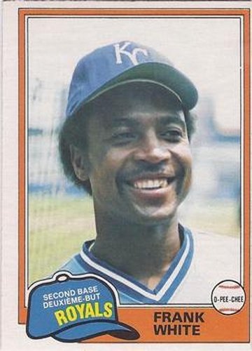 #330 Frank White - Kansas City Royals - 1981 O-Pee-Chee Baseball
