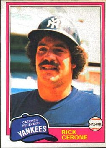 #335 Rick Cerone - New York Yankees - 1981 O-Pee-Chee Baseball