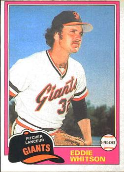 #336 Eddie Whitson - San Francisco Giants - 1981 O-Pee-Chee Baseball