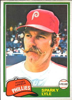 #337 Sparky Lyle - Philadelphia Phillies - 1981 O-Pee-Chee Baseball
