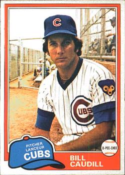 #346 Bill Caudill - Chicago Cubs - 1981 O-Pee-Chee Baseball