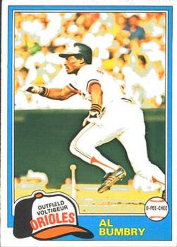 #34 Al Bumbry - Baltimore Orioles - 1981 O-Pee-Chee Baseball