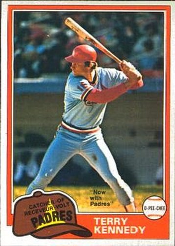 #353 Terry Kennedy - San Diego Padres - 1981 O-Pee-Chee Baseball