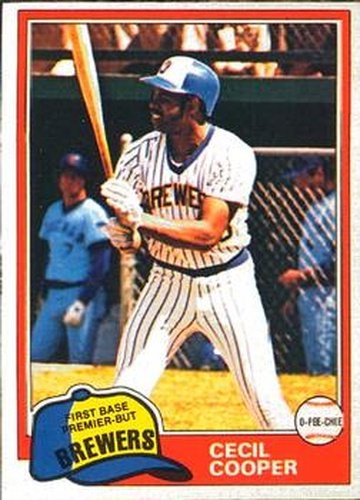 #356 Cecil Cooper - Milwaukee Brewers - 1981 O-Pee-Chee Baseball