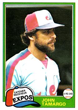 #35 John Tamargo - Montreal Expos - 1981 O-Pee-Chee Baseball